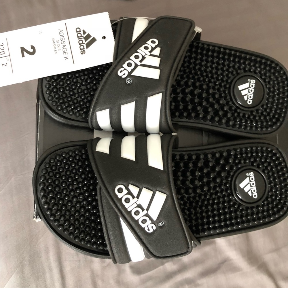 Brand New youth Adidas slides